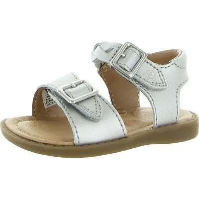 Сандалии на плоской подошве Stride Rite Girls SR Naomi Silver 4, средний (B,M), для малышей BHFO 9392