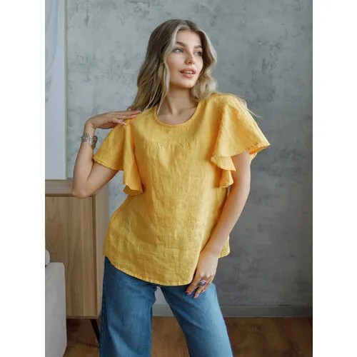Блуза Kayros, размер 44, желтый