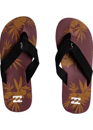 Вьетнамки мужские Billabong W5FF29-BIP1 бордовые 40.5 RU