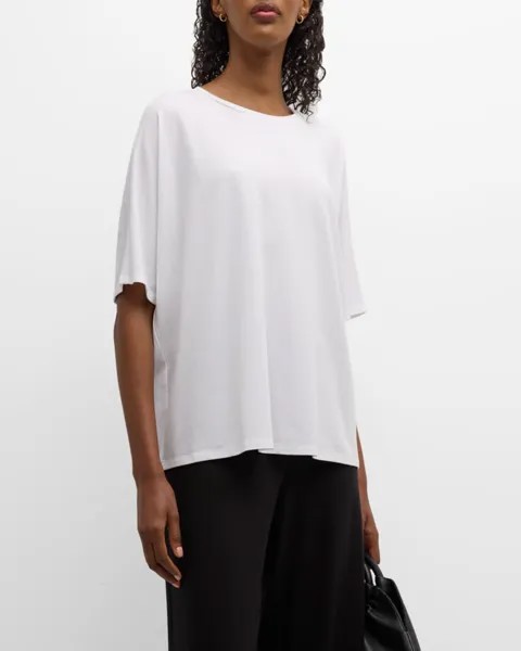 Футболка Missy с круглым вырезом из эластичного трикотажа Eileen Fisher