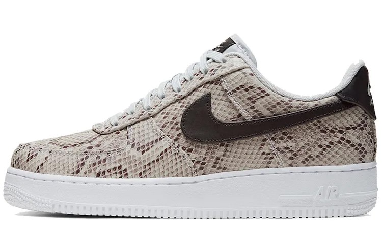 Сумка Nike Air Force 1 Low из змеиной кожи, серая