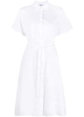 Peserico платье-рубашка длины миди с завязками