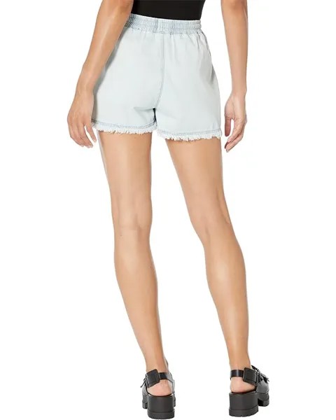 Шорты Blank NYC Lightwash Denim Elastic Waist Drawstring Shorts in Doing Too Much, цвет Doing Too Much