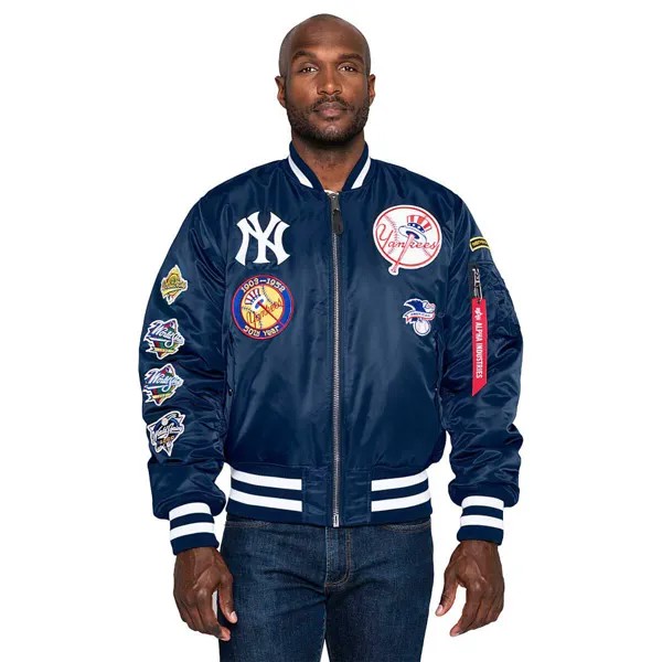 Куртка MLB NEW YORK YANKEES X ALPHA INDUSTRIES MA-1M BOMBER JACKET New Era, цвет Blau