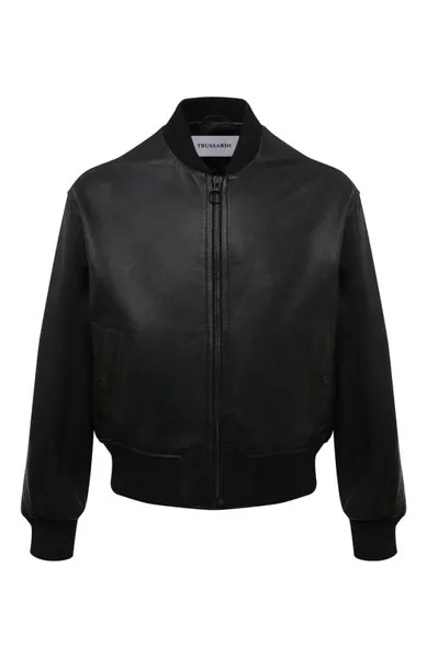 Кожаный бомбер Trussardi