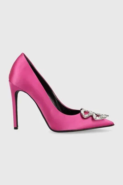 Коралиновые туфли на шпильке Pinko, розовый