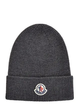 Базовая шапка из шерстяной пряжи с логотипом бренда