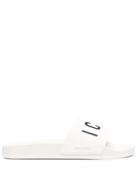 Dsquared2 шлепанцы с логотипом, белый