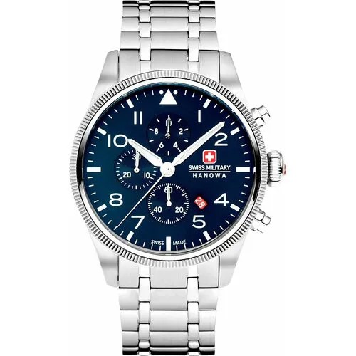 Наручные часы Swiss Military Hanowa SMWGI0000403, синий, серебряный