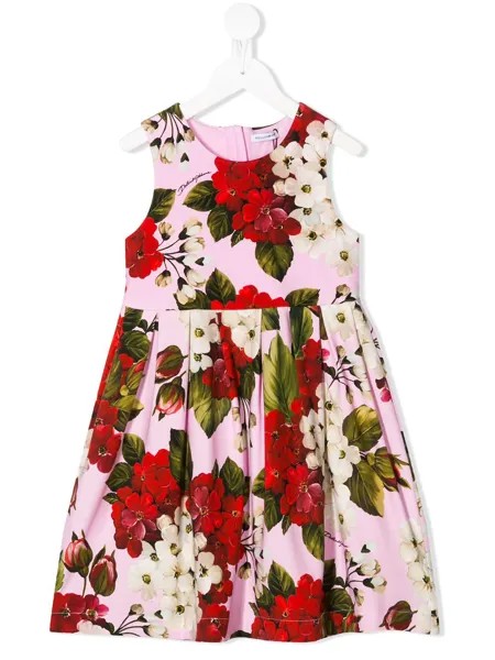 Dolce & Gabbana Kids платье с цветочным принтом