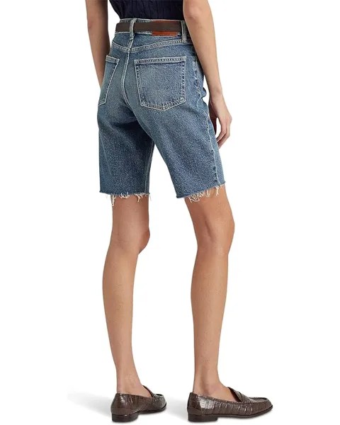 Шорты LAUREN Ralph Lauren Cutoff Denim Shorts in Rangeland Wash, цвет Rangeland Wash