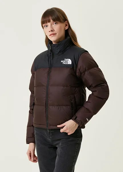 Коричневое пуховое пальто nuptse 1996 года в стиле ретро The North Face