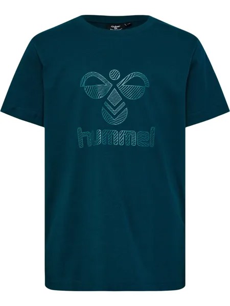 Футболка Hummel, нефритовый/темно-зеленый