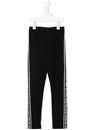Balmain Kids спортивные брюки с логотипом