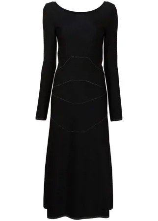 Alaïa Pre-Owned платье макси в технике пэчворк с блестками