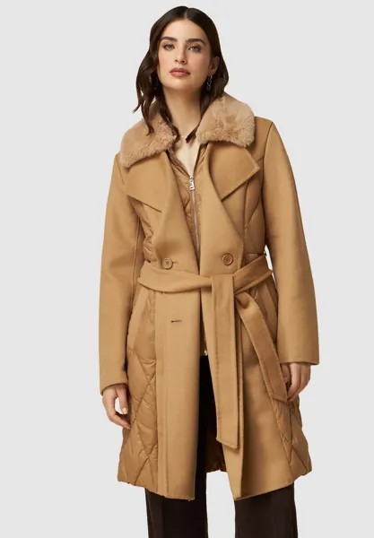 Зимнее пальто Cappotto Con Parti Imbottite Oltre, бежевый