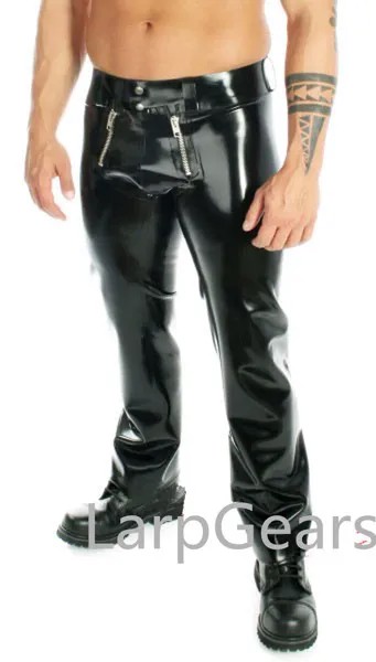 Сексуальные латексные мужские брюки с передней плоской поверхностью, мужские брюки ручной работы, костюм для косплея kakegurui без пояса