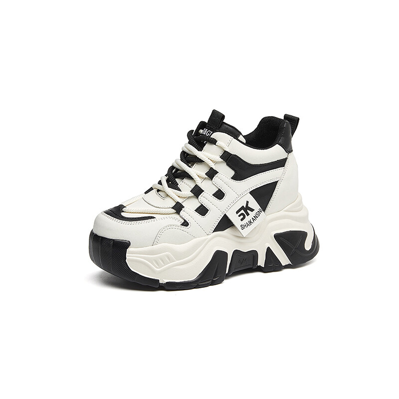Кроссовки NRDROFFICIAL Chunky Sneakers Women's High-top, белый/черный