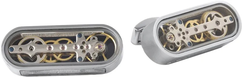 Запонки мужские Tateossian CL9154 серебристые