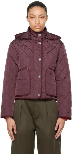Пурпурная стеганая куртка Burberry