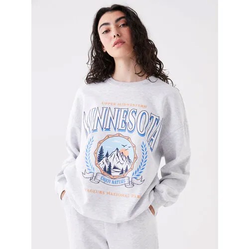 Толстовка LC Waikiki, размер XS/S, , light grey melange