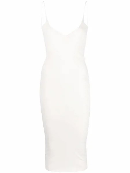 Dsquared2 ruched backless midi dress