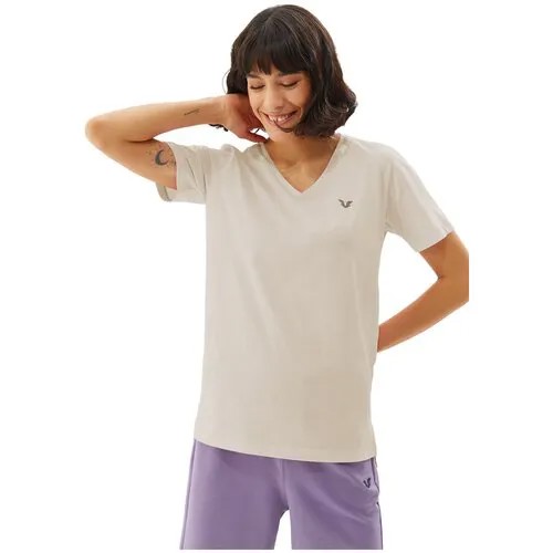 Футболка Bilcee Kadın V Yaka Basıc Kısa Kol T-shirt JS-0101 Женщины TB22WL07S0101-1-1318 XS