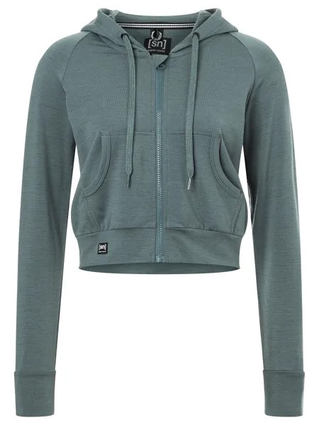 Спортивная куртка supernatural Merino Hoodie, цвет graugrün