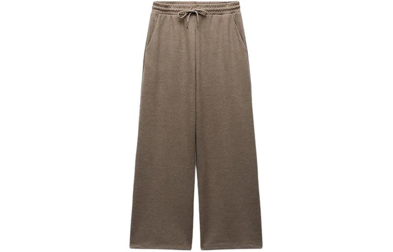 Повседневные брюки женские. Маркировка коричневато-желтая Zara