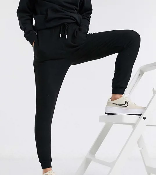 Черные узкие джоггеры ASOS DESIGN Petite-Черный