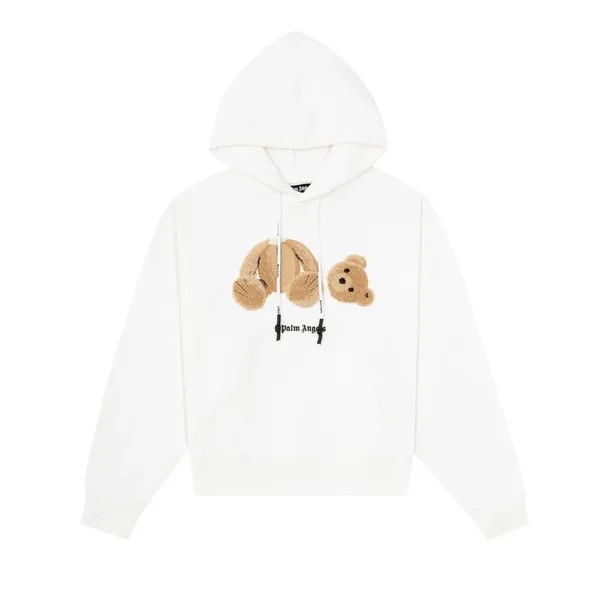 Худи Palm Angels Palm Angels Bear Hoodie 'White/Brown', белый