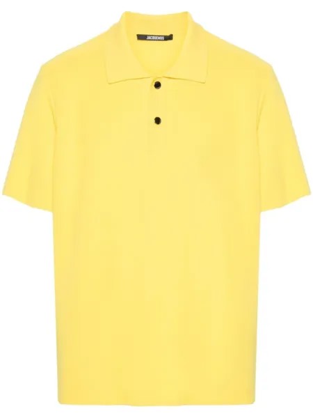 Jacquemus рубашка поло Le Polo Maille с логотипом, желтый
