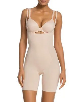 Женское боди до середины бедра с открытой грудью Spanx, коричневый S