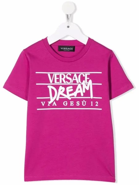 Versace Kids logo-print short-sleeved T-shirt