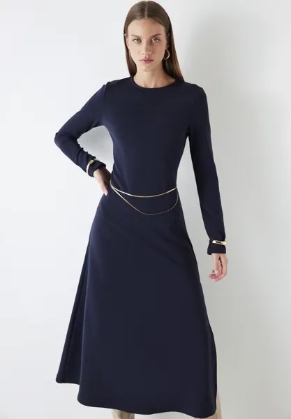 Дневное платье WITH CHAIN ACCESSORY Ipekyol, темно-синий