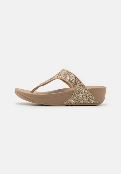 Сандалии LULU TOE POST GLITTER FitFlop, цвет irish cream