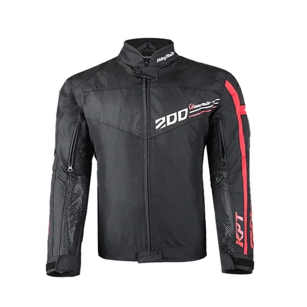 Мужская мотоциклетная куртка, водонепроницаемый дышащий светоотражающий дождевик для езды, защитный армированный плащ, мотоциклетная оде...