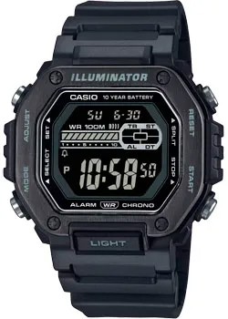 Японские наручные  мужские часы Casio MWD-110HB-1B. Коллекция Digital