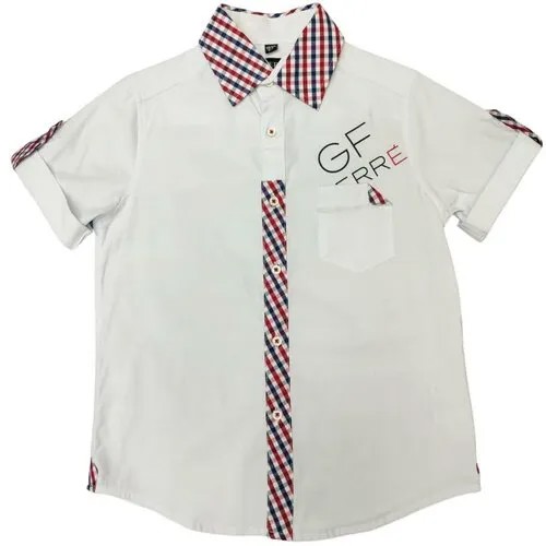 Рубашка GF Ferre, размер 134, красный, белый