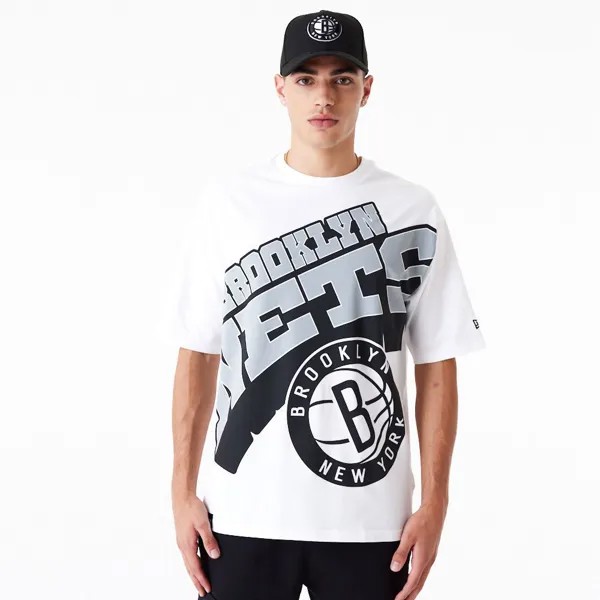 Футболка New Era NBA Large Wrdmrk Bronet T-shirt, белый