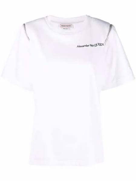 Alexander McQueen футболка с молнией
