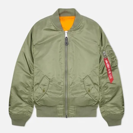 Женская куртка бомбер Alpha Industries MA-1, цвет оливковый, размер M