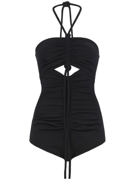 Proenza Schouler боди со сборками, черный