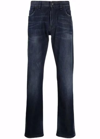 Fendi прямые джинсы с вышитым логотипом