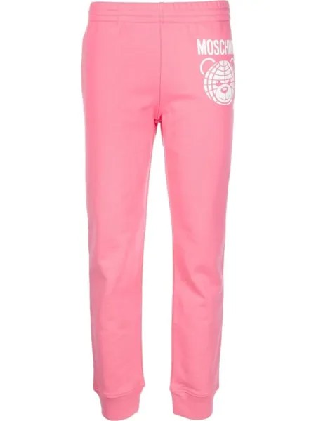 Moschino спортивные брюки из органического хлопка, розовый