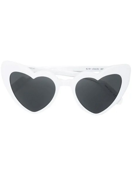 Saint Laurent Eyewear солнцезащитные очки в оправе в форме сердца