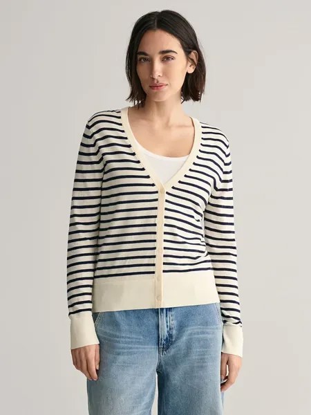 Кардиган Gant, цвет creme/schwarz