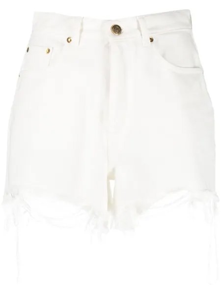 Golden Goose шорты с завышенной талией, белый