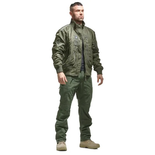 Куртка-бомбер мужская демисезонная, пилот ВВС в стиле милитари, модная бейсбольная куртка, ветровка для улицы