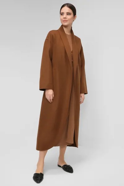 Пальто женское SABRINA SCALA SS21096143-010 коричневое 42 RU